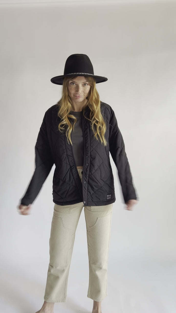 Parka Sauco Reciclada Negra Mujer