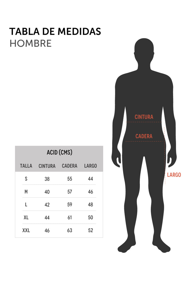 Traje de Baño Acid Solid Rosado Hombre