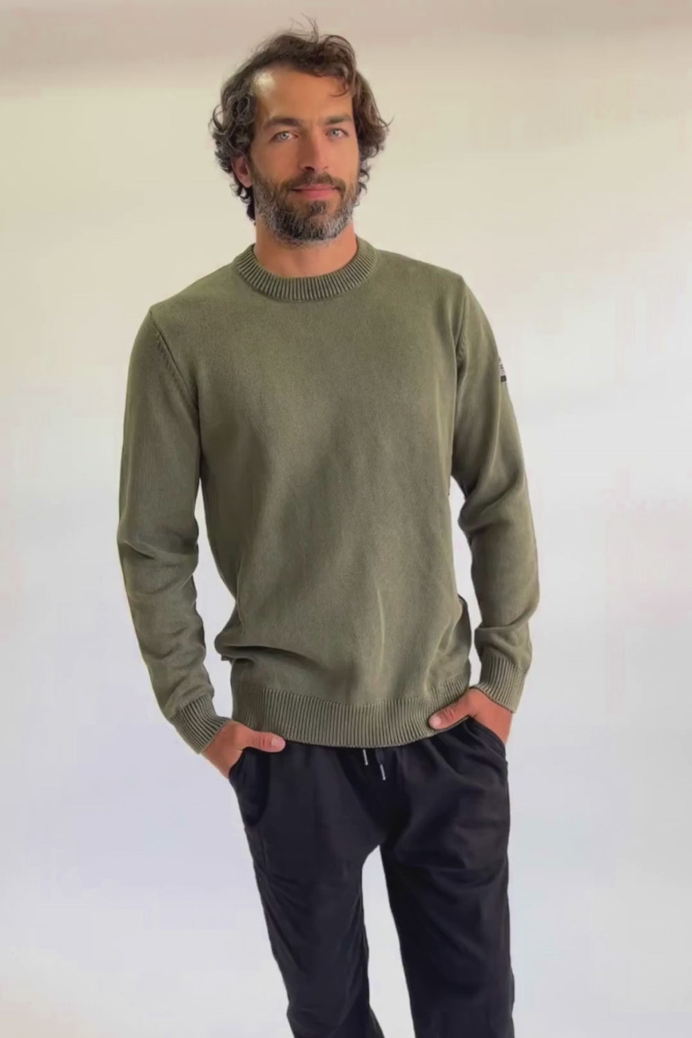 Sweater Tros Orgánico Verde Hombre