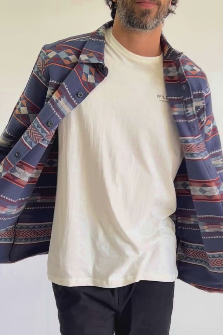 Camisa Forta Orgánica Azul Hombre