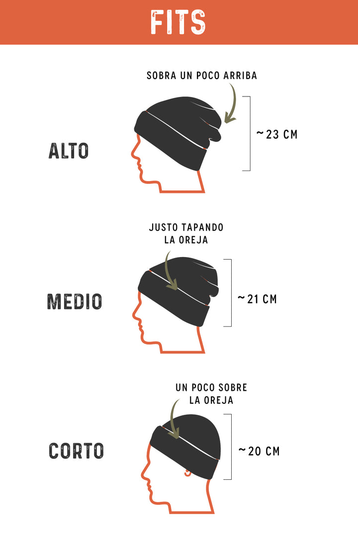 Gorro Acid Algodón Orgánico Queulat Fit Corto Burdeo