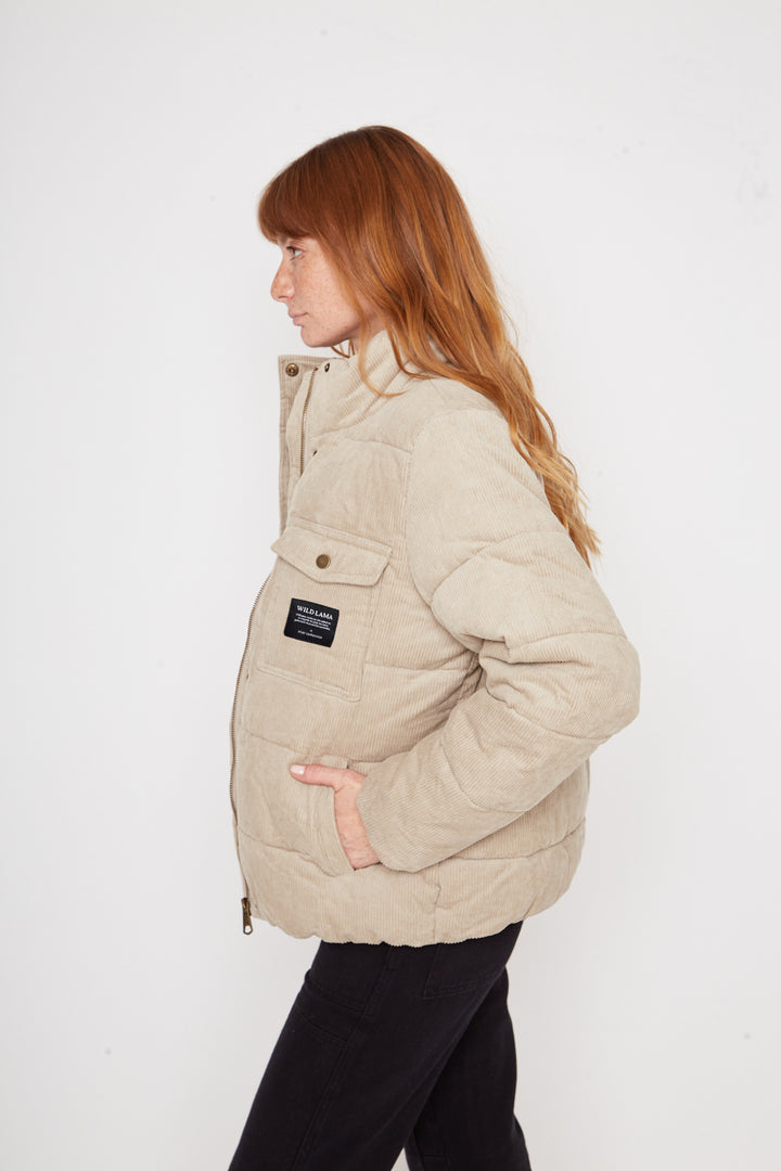 Parka Chic Puffa Orgánica Reciclada Café Mujer