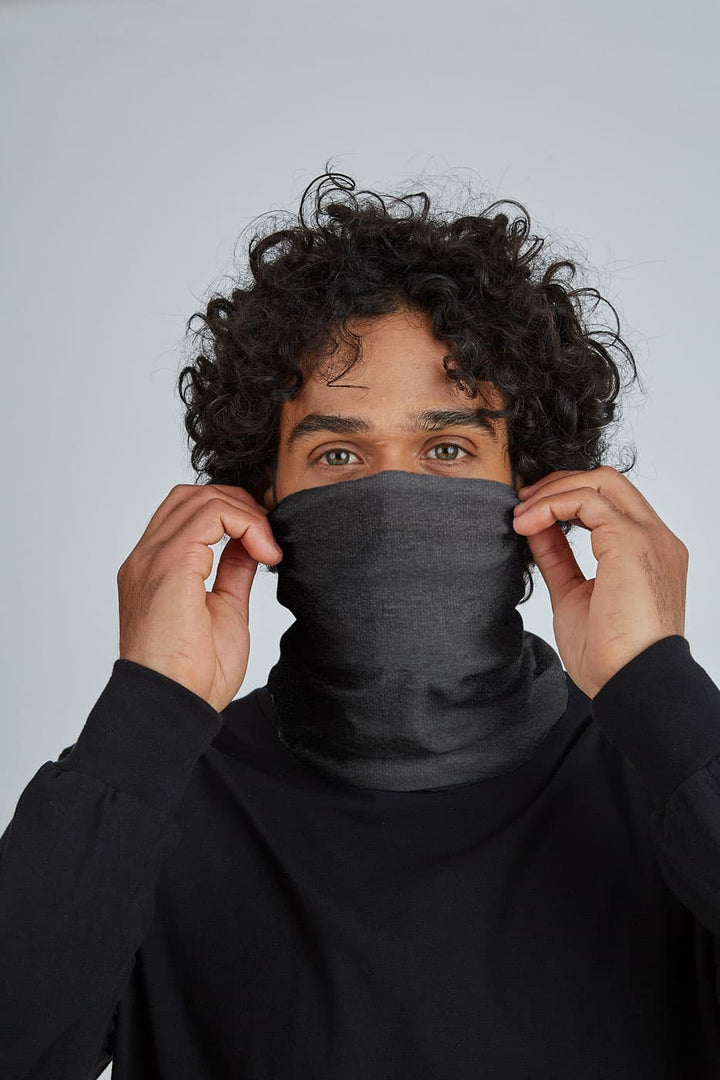 Bandana Merino Black Melange