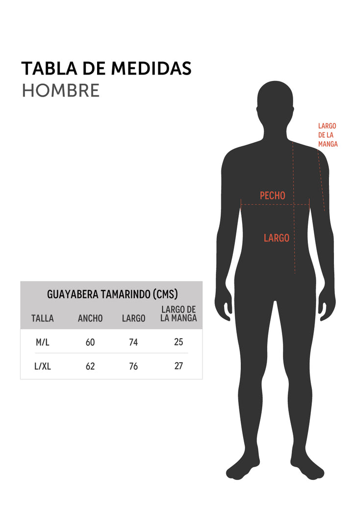 Guayabera Tamarindo Floreada Blanca