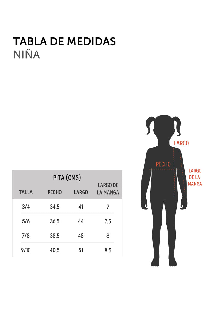 Polera Copiapita Animal Negra Niña