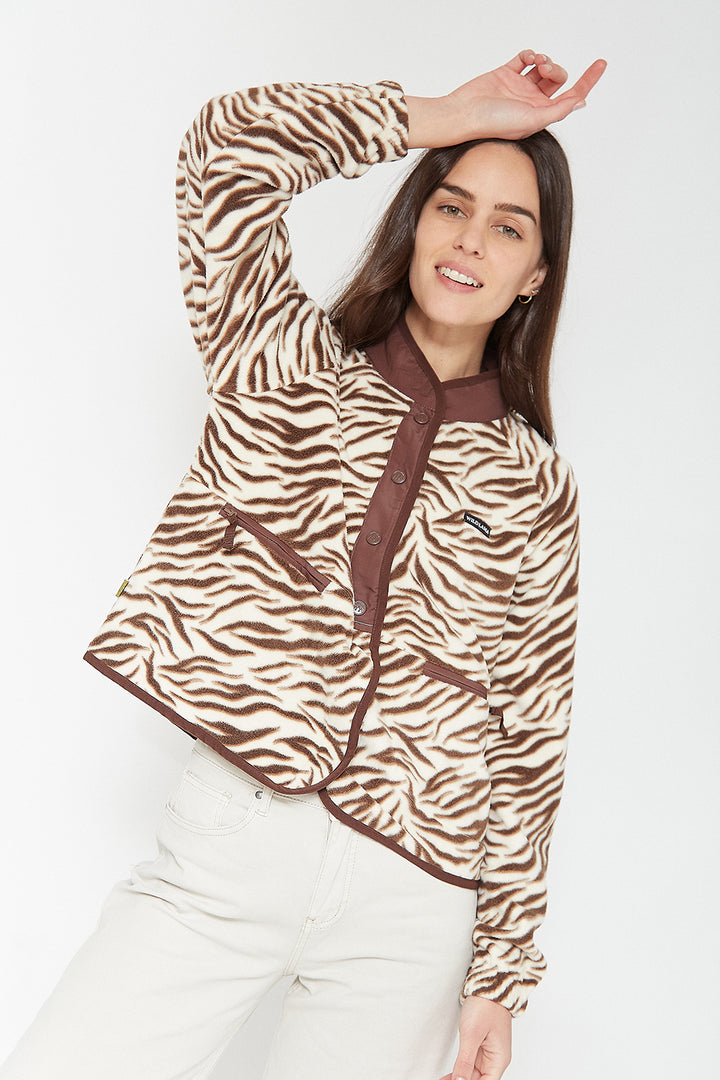 Polar Dias Fleece Reciclado Café Mujer