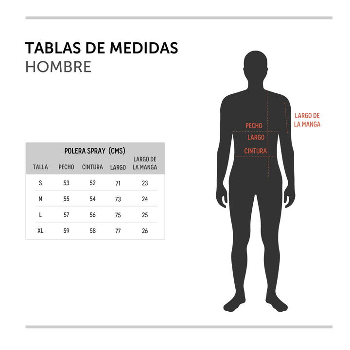 Polera Spray Algodón Orgánico Hombre Azul