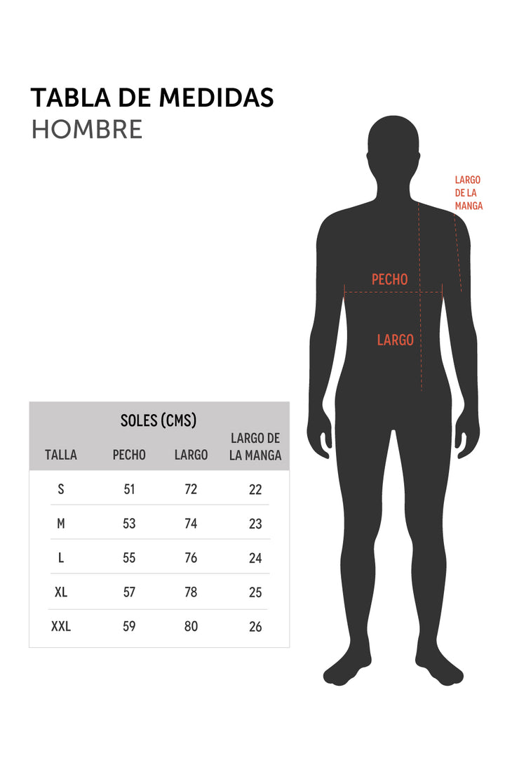 Polera Soles Orgánica Negra Hombre