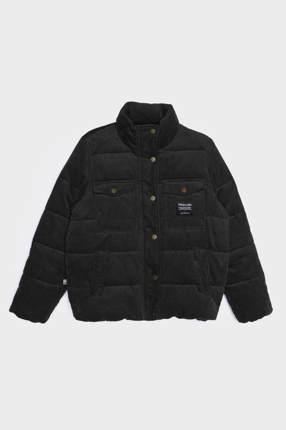 Parka Chic Puffa Orgánica Reciclada Negra Mujer
