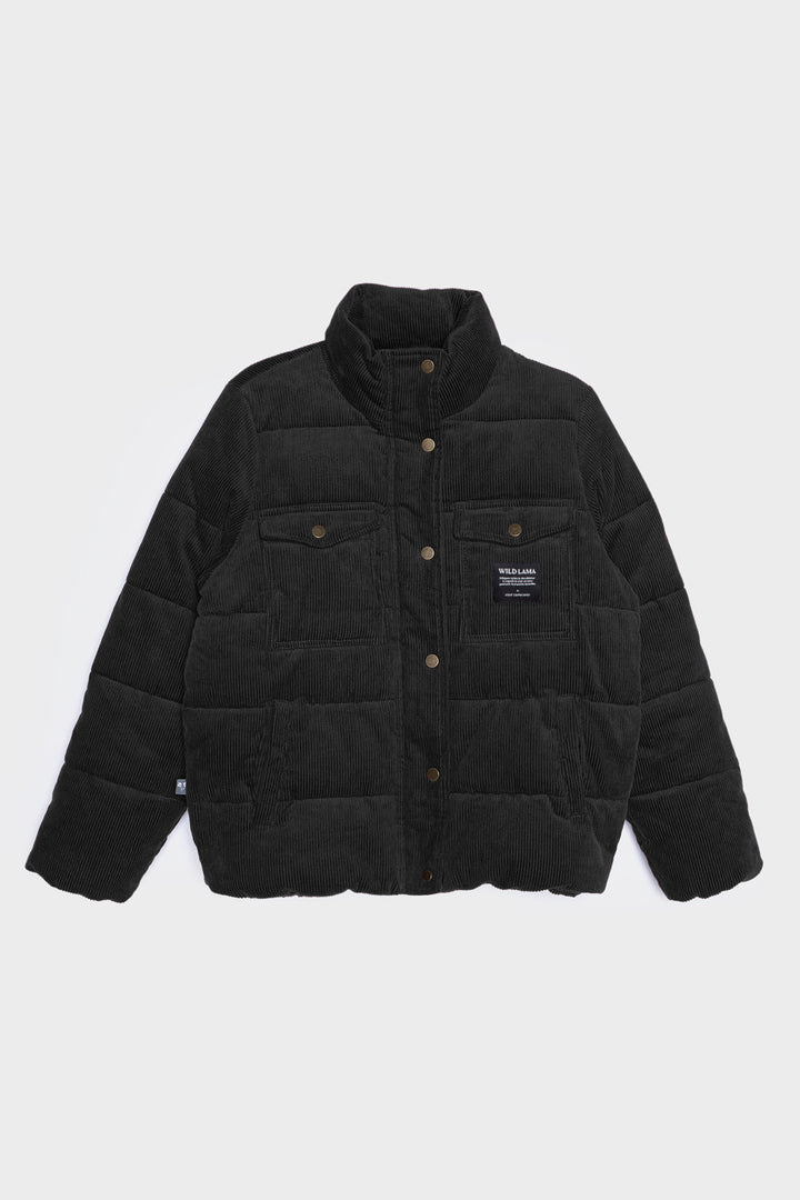 Parka Chic Puffa Orgánica Reciclada Negra Mujer