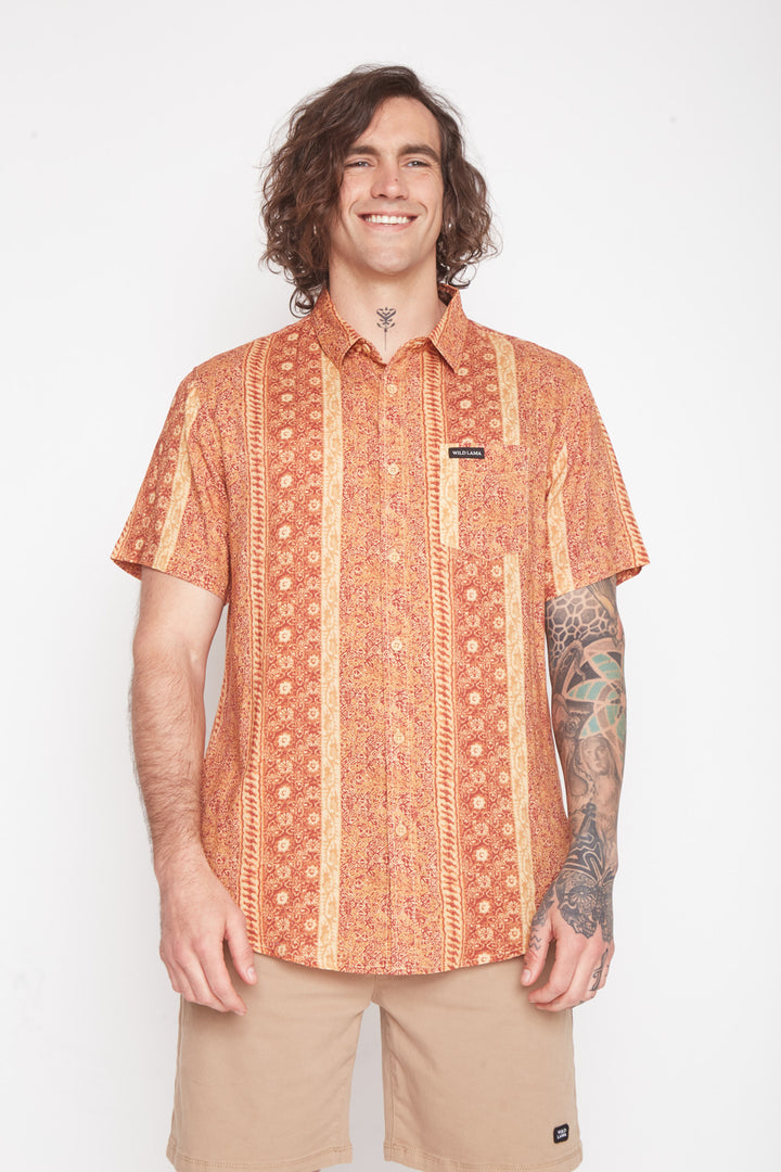 Guayabera Mero Terracota Hombre