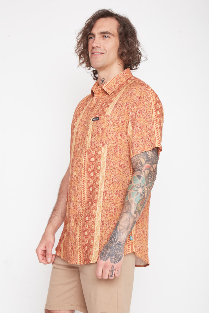 Guayabera Mero Terracota Hombre
