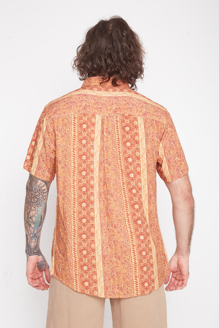 Guayabera Mero Terracota Hombre