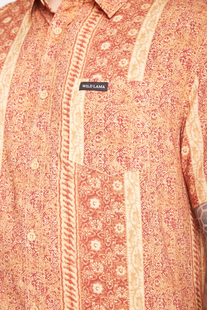 Guayabera Mero Terracota Hombre