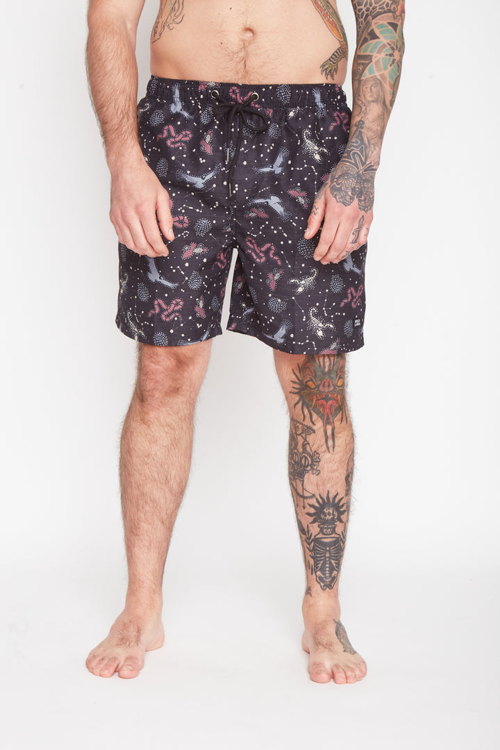 Traje de Baño Malla Negro Hombre