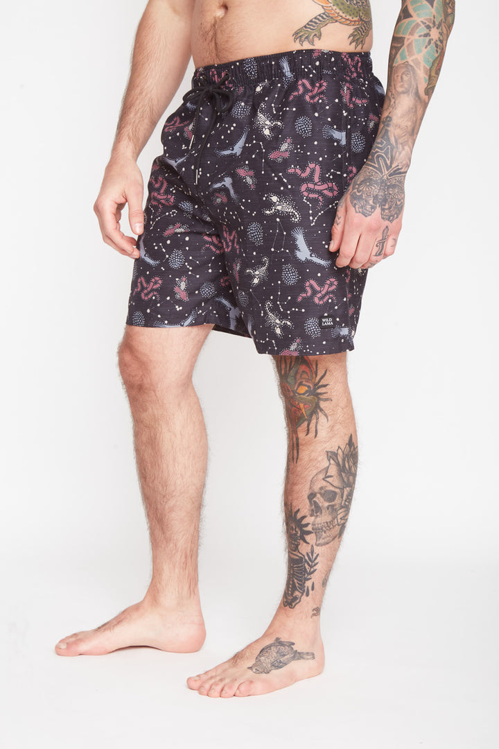 Traje de Baño Malla Negro Hombre