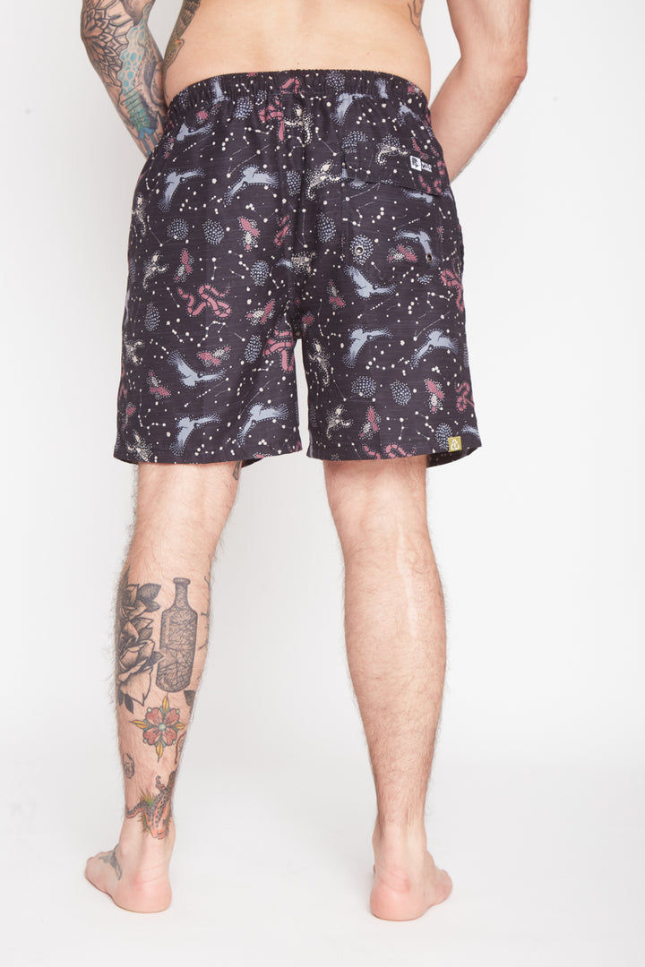 Traje de Baño Malla Negro Hombre