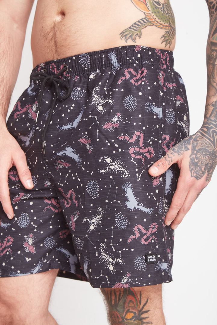 Traje de Baño Malla Negro Hombre