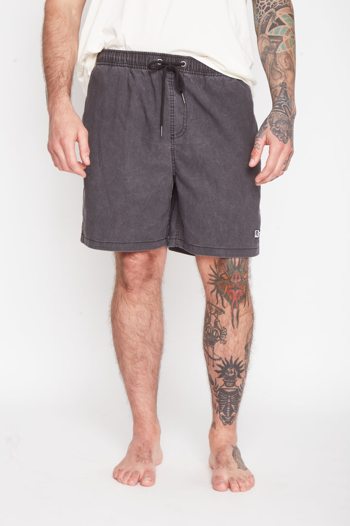 Traje de Baño Acid Solid Negro Hombre