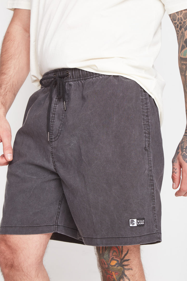 Traje de Baño Acid Solid Negro Hombre