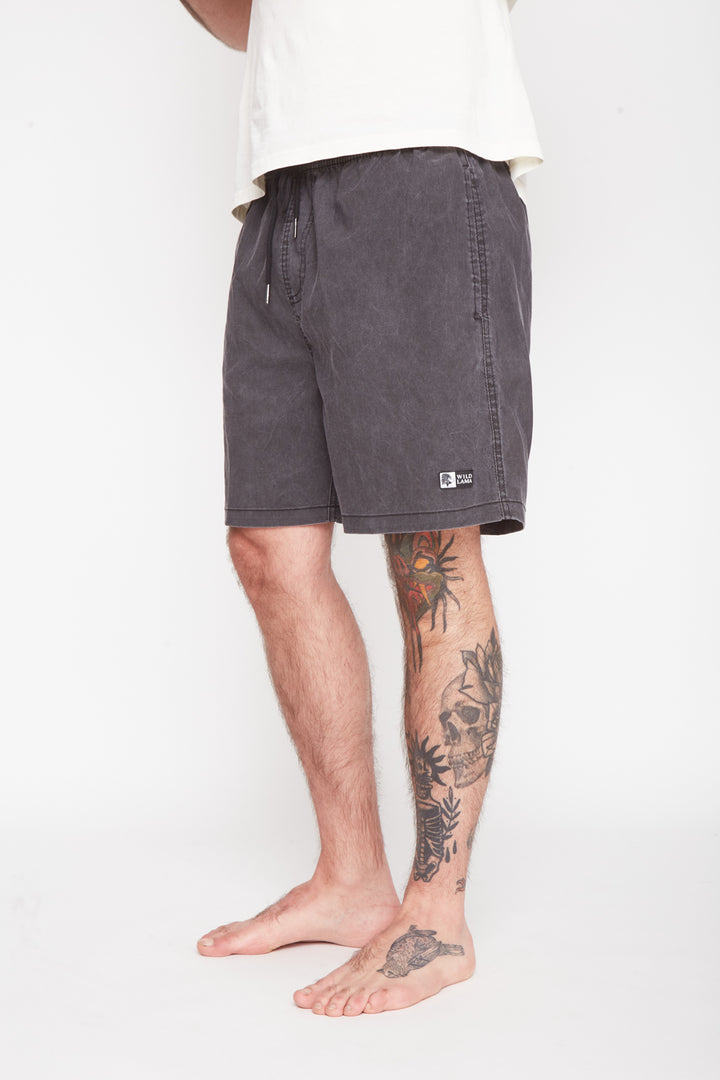 Traje de Baño Acid Solid Negro Hombre