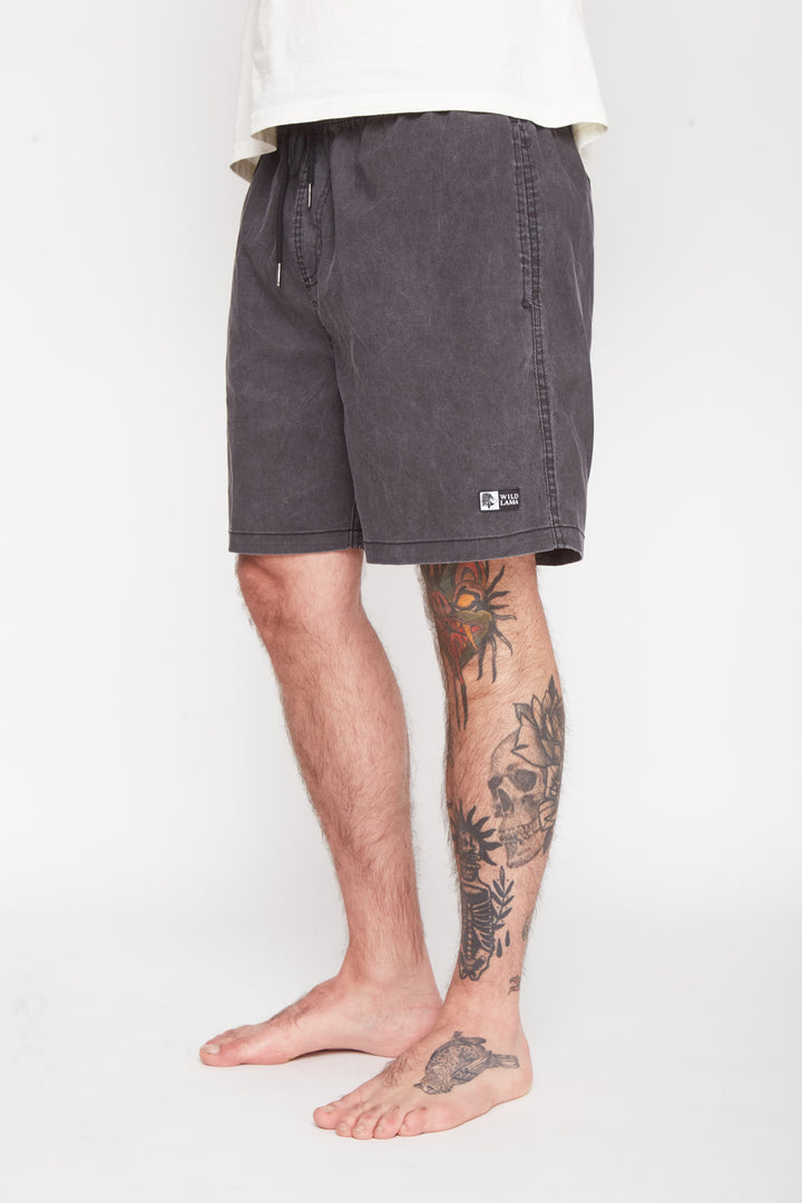 Traje de Baño Acid Solid Negro Hombre