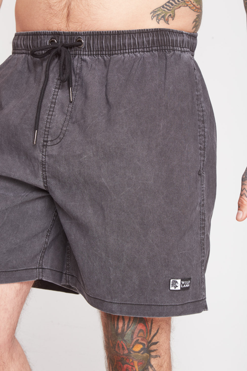 Traje de Baño Acid Solid Negro Hombre