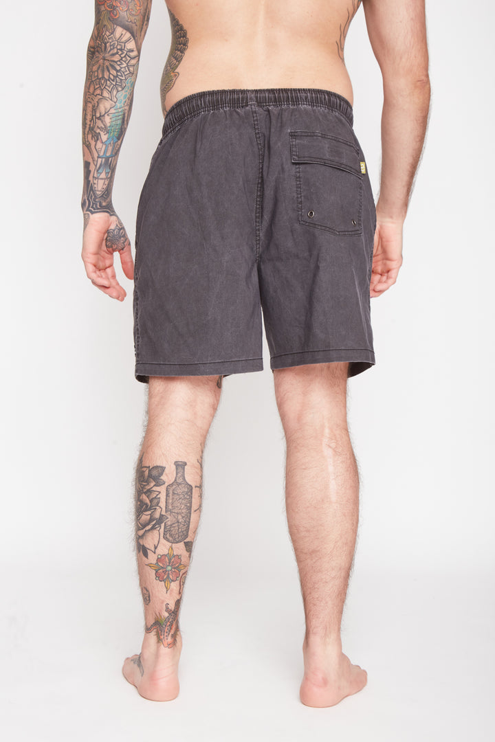 Traje de Baño Acid Solid Negro Hombre