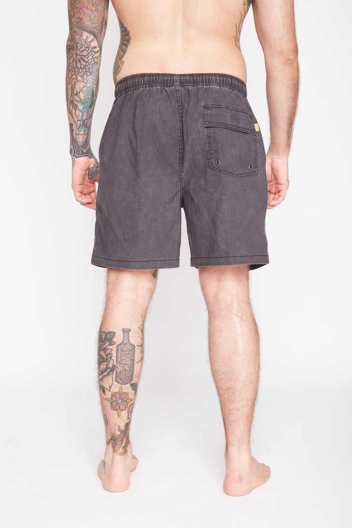 Traje de Baño Acid Solid Negro Hombre