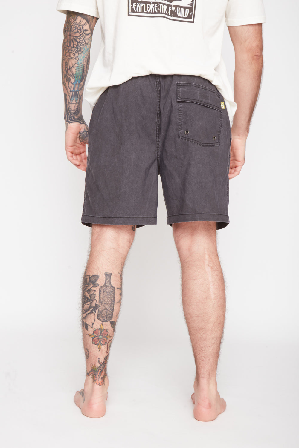 Traje de Baño Acid Solid Negro Hombre