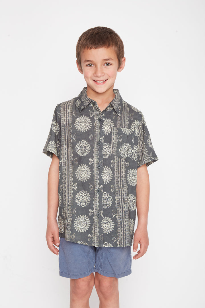 Guayabera Criscola Print Verde Kids