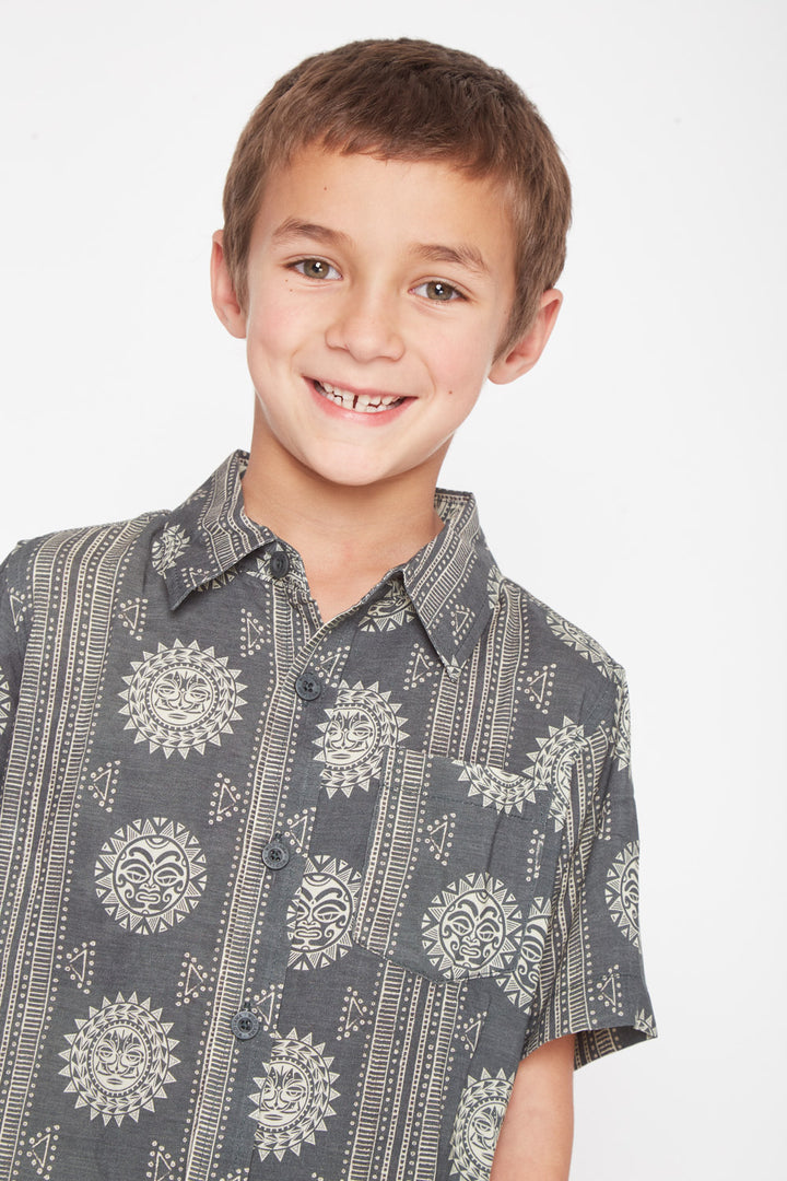 Guayabera Criscola Print Verde Kids