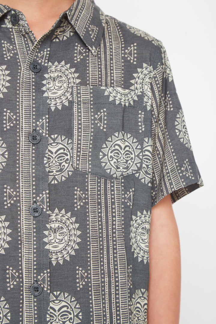 Guayabera Criscola Print Verde Kids