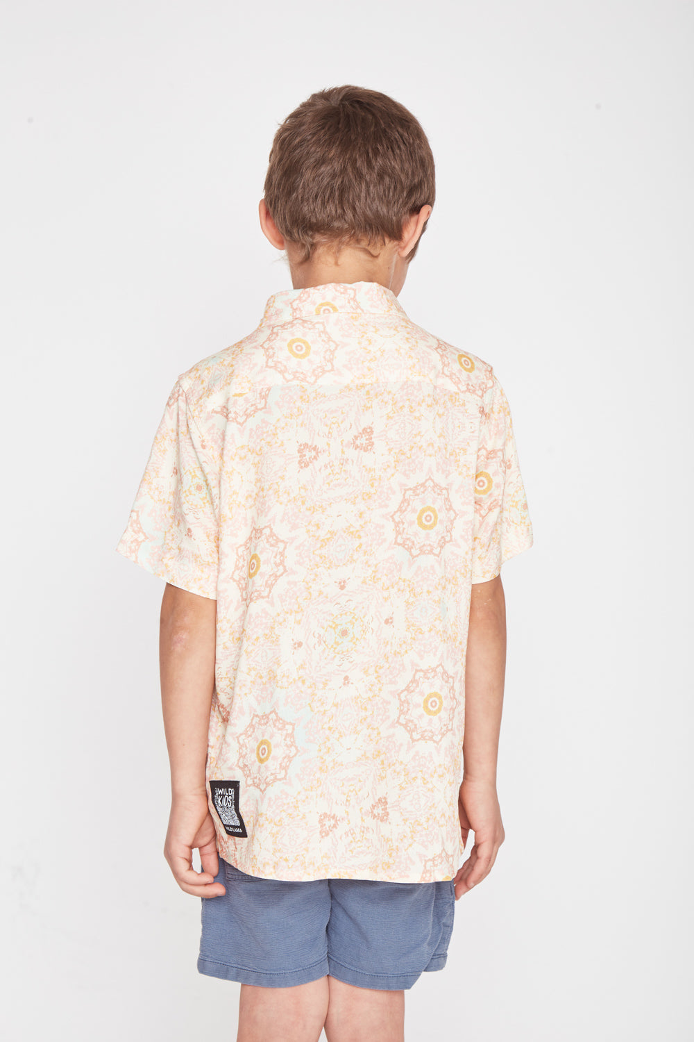 Guayabera Criscola Print Beige Kids