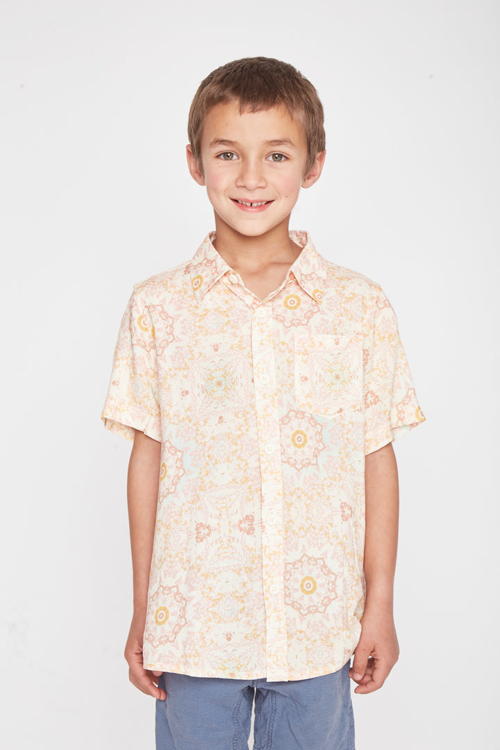 Guayabera Criscola Print Beige Kids