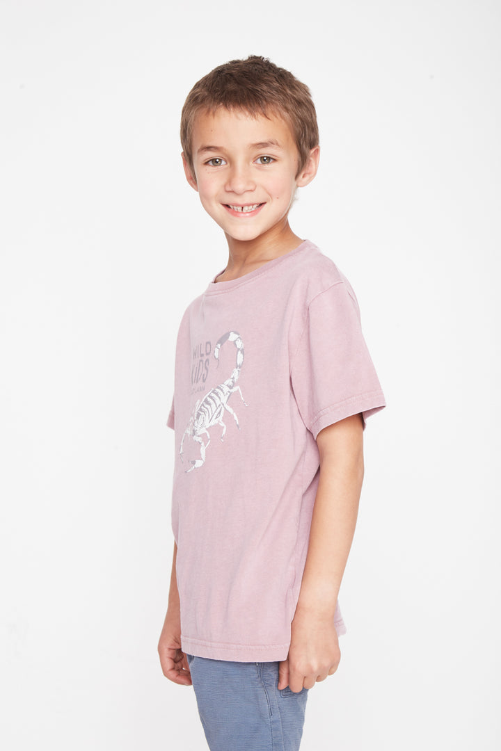Polera Jaspe Animal Lila Niño
