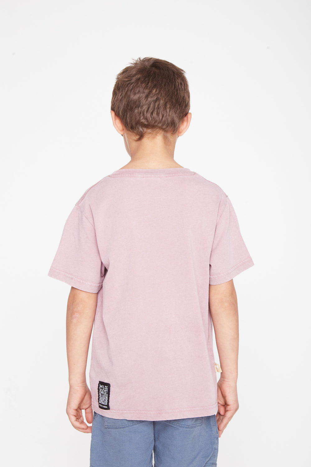 Polera Jaspe Animal Lila Niño