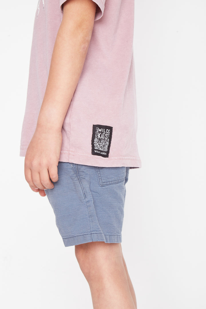 Polera Jaspe Animal Lila Niño