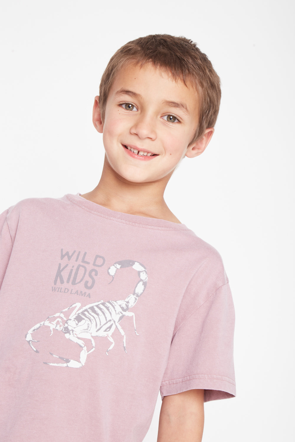 Polera Jaspe Animal Lila Niño