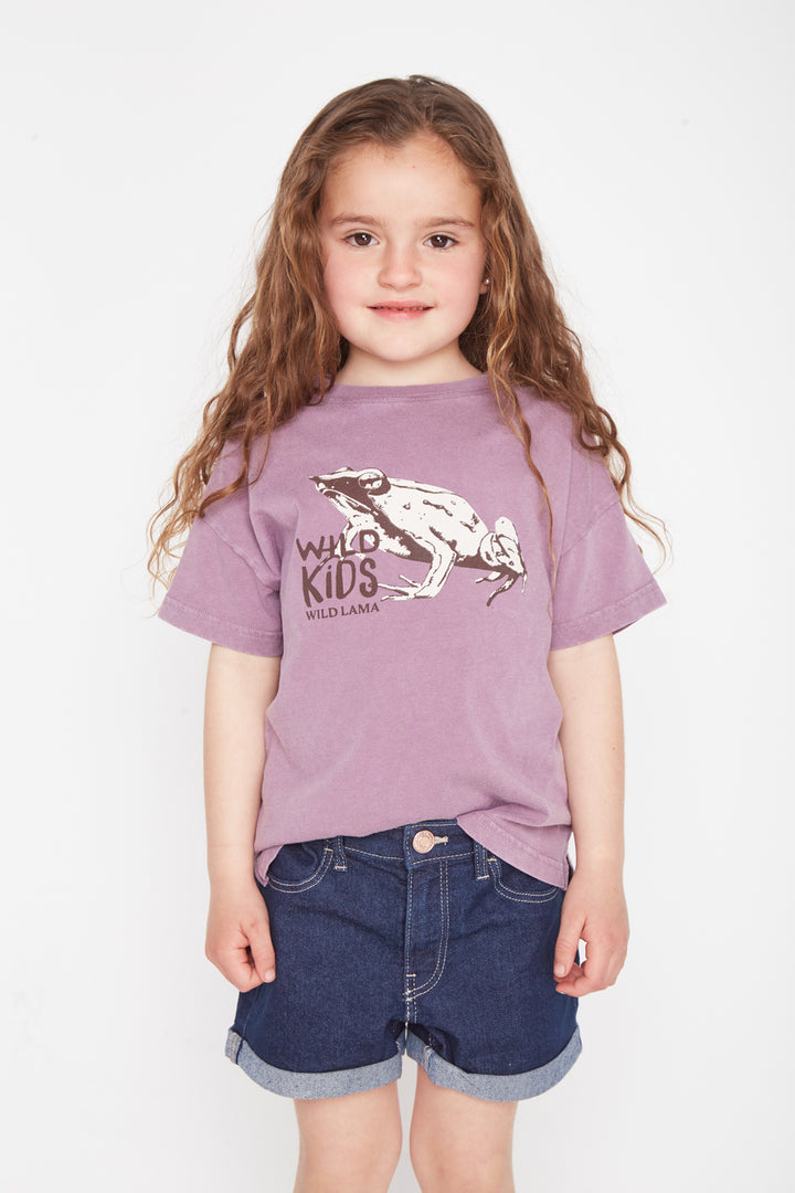 Polera Copiapita Animal Lila Kids