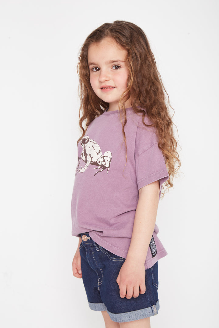 Polera Copiapita Animal Lila Kids