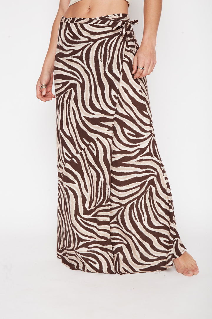 Falda Morona Print Crudo Mujer