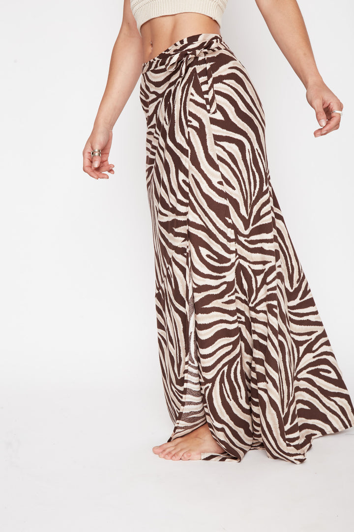 Falda Morona Print Crudo Mujer