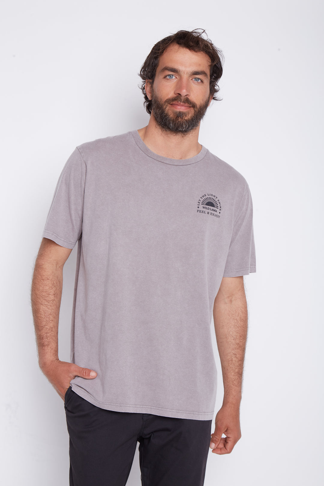 Polera Soles Orgánica Gris Hombre