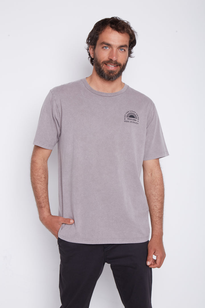 Polera Soles Orgánica Gris Hombre