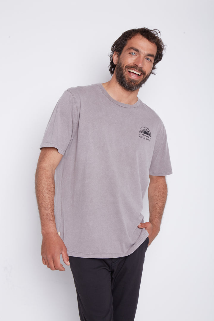 Polera Soles Orgánica Gris Hombre