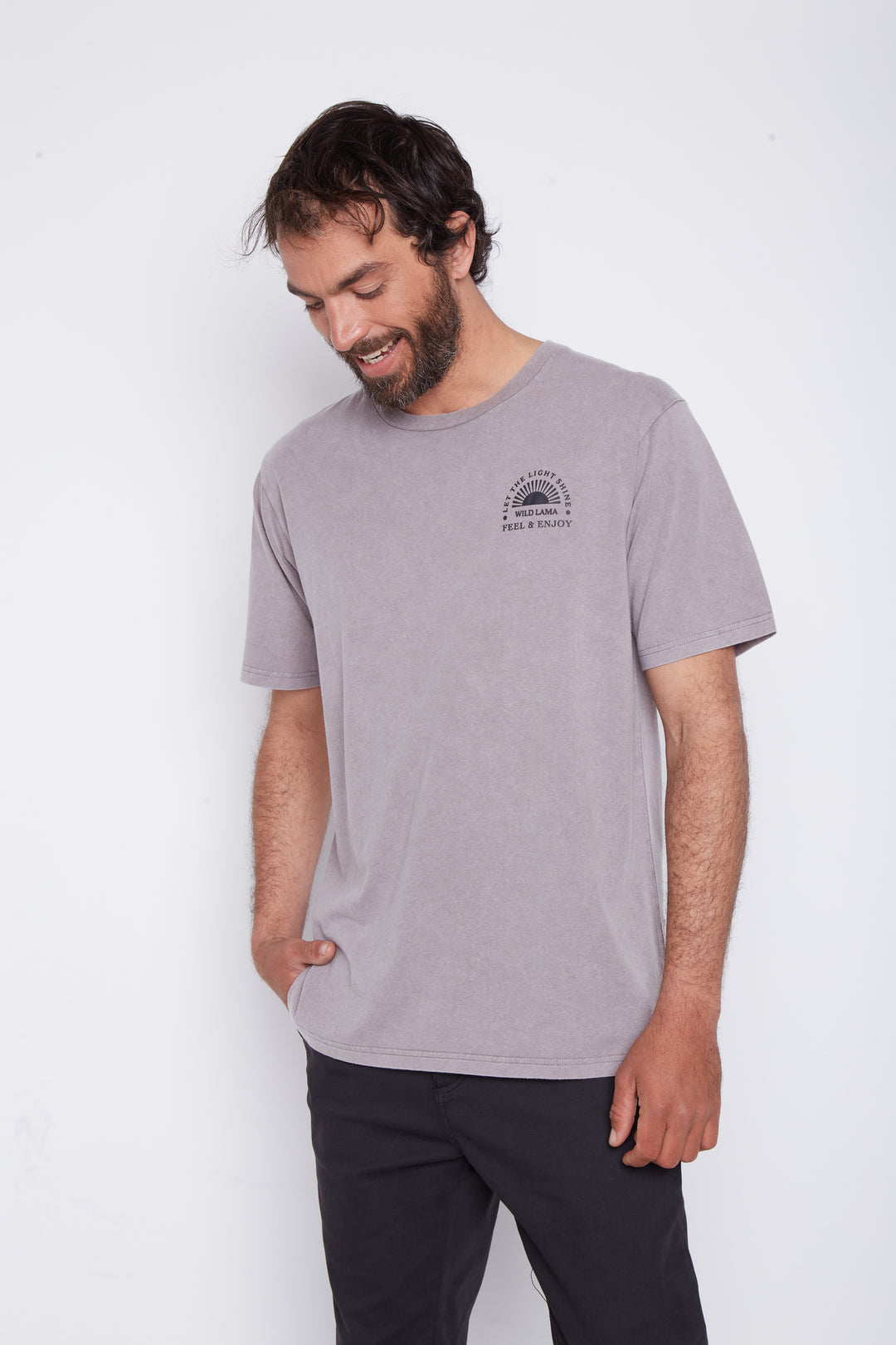 Polera Soles Orgánica Gris Hombre
