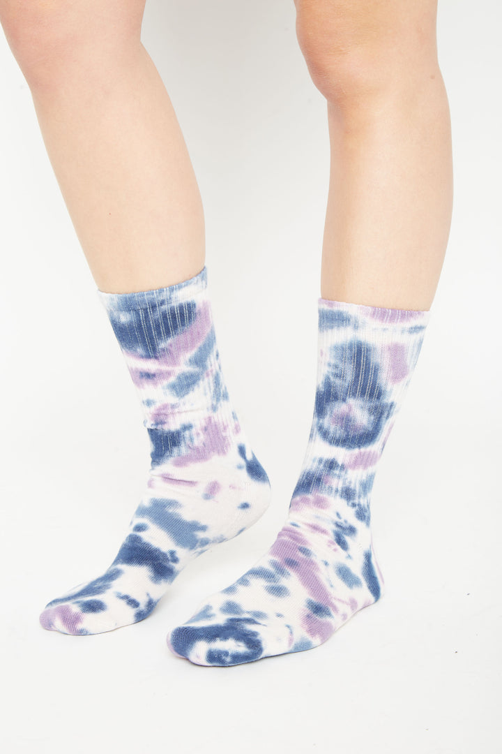 Calcetín Tie Dye Morado Mujer (36 a 40)