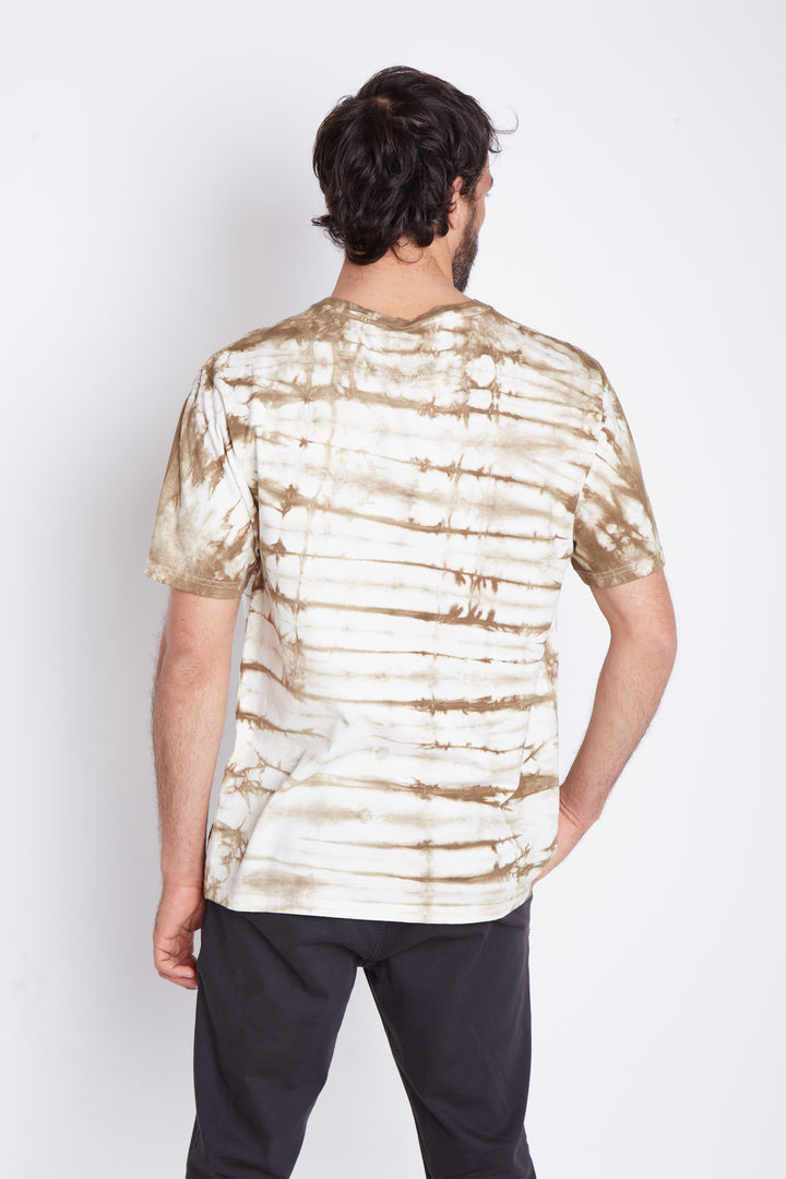 Polera Gotas Orgánica Taupe Hombre