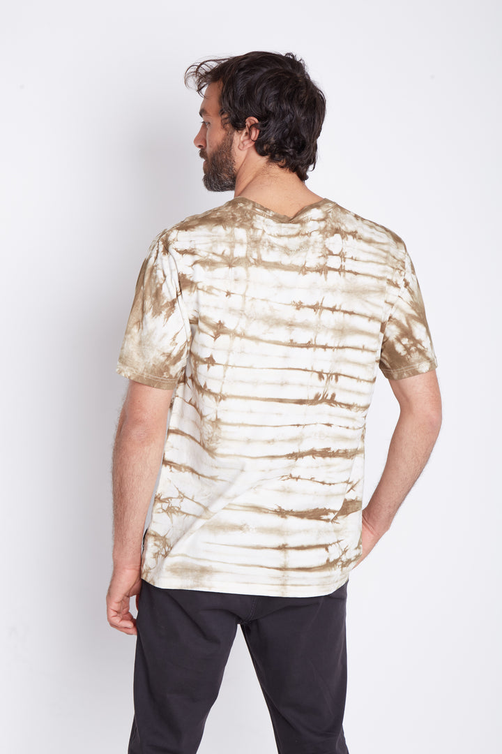 Polera Gotas Orgánica Taupe Hombre